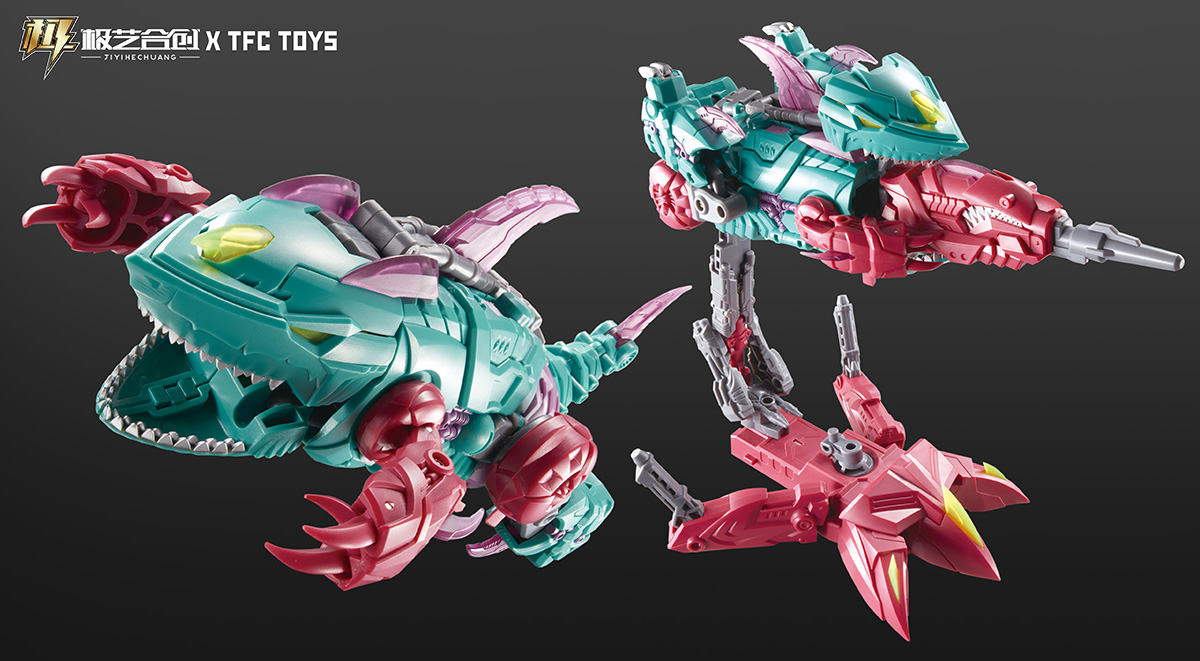 TFC波塞冬-P02-巨齒鲨-CYBERJAW變形玩具